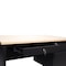 Flash Furniture 30 in D X White Oak, 47.75 in W X GC-M-BLK-173-WHTOAK-GG - alternate 10
